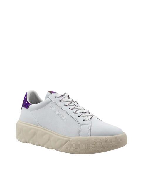 HEART 45 Baskets en cuir blanc/iris - Chaussures Femme