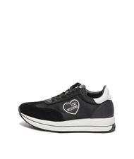 LOVE MOSCHINO RUN 40 Baskets avec empiècements pailletés - Chaussures Femme