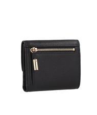 FURLA GOCCIA Portefeuille à deux volets en cuir moyen Noir - Portefeuilles Femme - 5