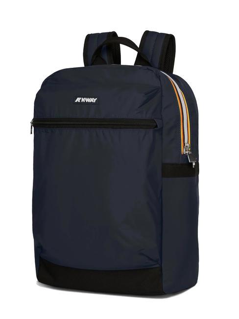 LAON Sac &agrave; dos en nylon profondeur bleue - Sacs &agrave; dos pour l'&Eacute;cole & les Loisirs