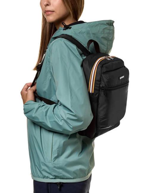 LAON Petit sac à dos en nylon noir aussi - Sacs à dos pour l'École & les Loisirs