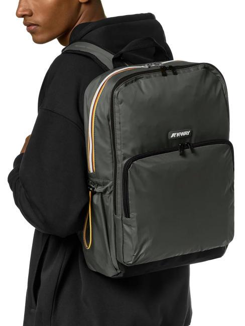 GIZY Sac à dos en nylon pour ordinateur portable 15" vert noirâtre - Sacs à dos pour ordinateur portable