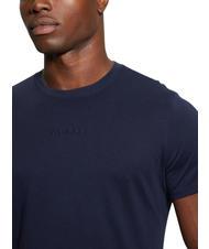 GUESS PIMA T-shirt en coton avec logo brod&eacute; smartblue - T-shirt - 3