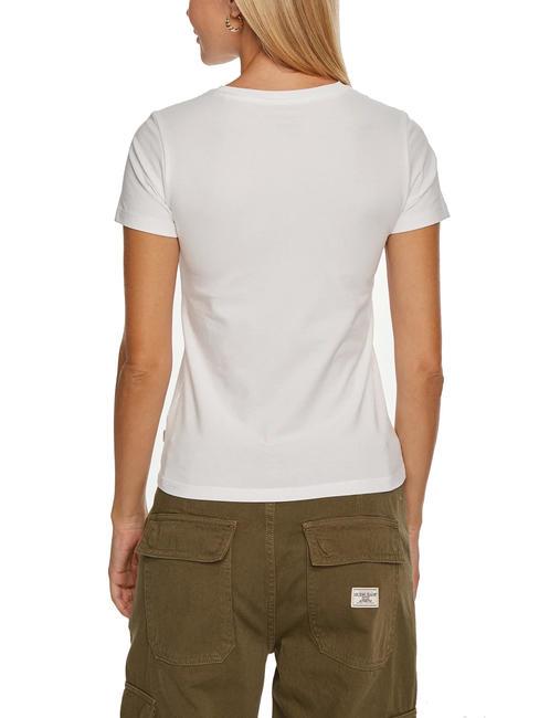 SLIM AMERICA T-shirt coupe slim blanc pur - T-shirt