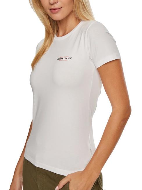 SLIM AMERICA T-shirt coupe slim blanc pur - T-shirt