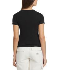 GUESS JEANS SLIM LOGO T-shirt extensible coupe slim jetbla - T-shirt - 2