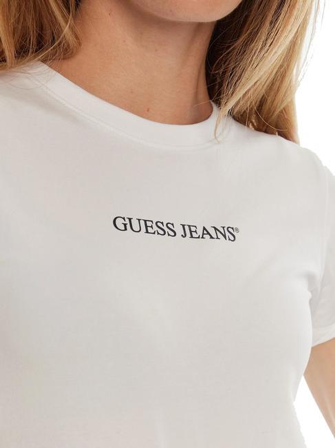 SLIM LOGO T-shirt extensible coupe slim blanc pur - T-shirt