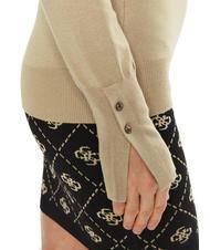GUESS ELINOR Pull ras du cou sable de travertin - Chandails pour femmes - 3