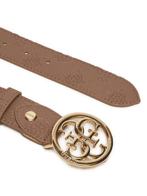 CRESIDIA Ceinture raccourcissable avec boucle 4G taupe fonc&eacute; - Ceintures