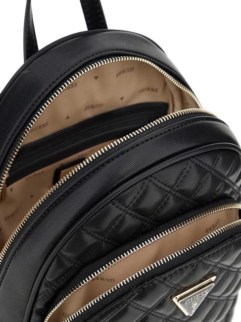 GIULLY Sac à dos matelassé avec 2 compartiments NOIR - Sacs pour Femme