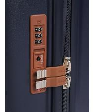 BRIC’S BELLAGIO Chariot à bagages à main Bleu / cuir - Valises cabine - 4