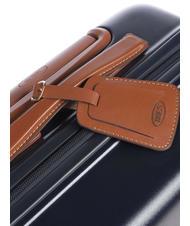 BRIC’S BELLAGIO Chariot à bagages à main Bleu / cuir - Valises cabine - 5