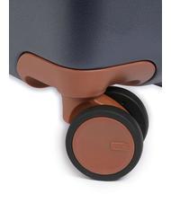 BRIC’S BELLAGIO Chariot à bagages à main Bleu / cuir - Valises cabine - 6