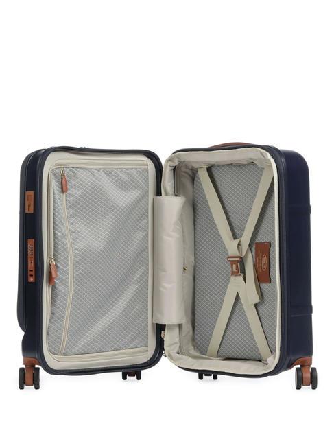 BELLAGIO Chariot cabine extensible avec PC et port USB Bleu / cuir - Valises cabine
