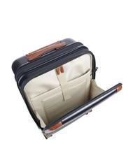 BRIC’S BELLAGIO Chariot cabine extensible avec PC et port USB Bleu / cuir - Valises cabine - 3