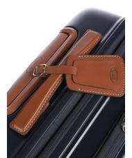 BRIC’S BELLAGIO Chariot cabine extensible avec PC et port USB Bleu / cuir - Valises cabine - 5