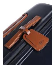 BRIC’S BELLAGIO Grand chariot extensible Bleu / cuir - Valises Rigides - 4