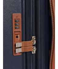 BRIC’S BELLAGIO Grand chariot extensible Bleu / cuir - Valises Rigides - 5