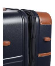 BRIC’S BELLAGIO Chariot extensible moyen-grand Bleu / cuir - Valises Rigides - 6