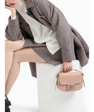 ARMANI EXCHANGE A|X BUCKLE Mini sac rond avec bandoulière punch au lait - Sacs pour Femme - 6