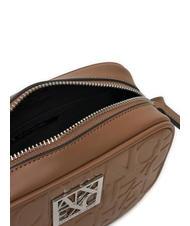 ARMANI EXCHANGE LOGO EMBOSSED Mini sac à bandoulière pisco noir - Sacs pour Femme - 4