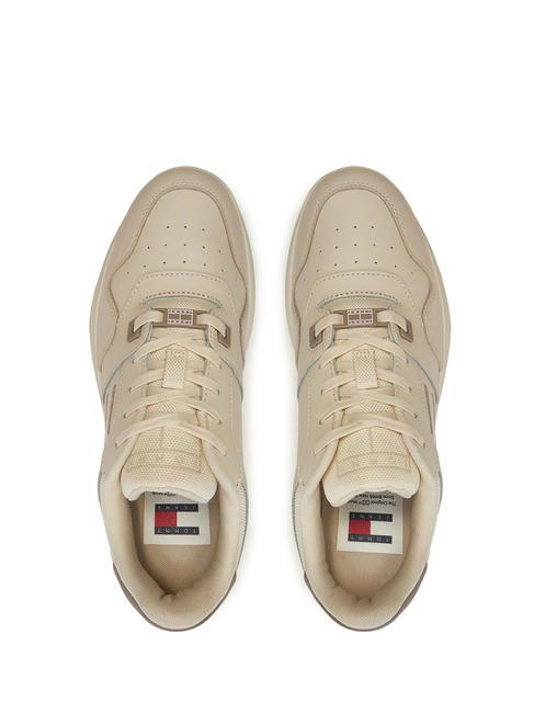 TOMMY JEANS RETRO BASKET  Baskets hautes papier journal - Chaussures Femme