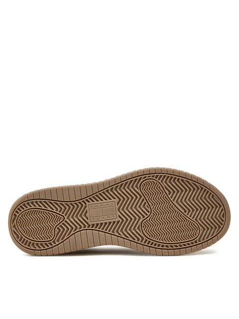 TOMMY JEANS RETRO BASKET  Baskets hautes papier journal - Chaussures Femme