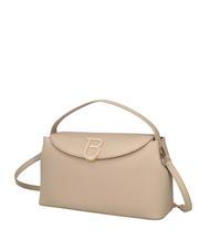 TOSCA BLU MEGEVE Grand sac en cuir avec bandoulière BEIGE - Sacs pour Femme - 2