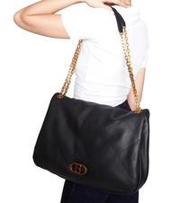 TOSCA BLU CHAMONIX Grand sac bandoulière en cuir Noir - Sacs pour Femme - 3