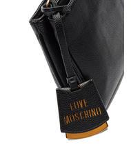 LOVE MOSCHINO METALLIC LOGO Sac à bandoulière Noir - Sacs pour Femme - 4
