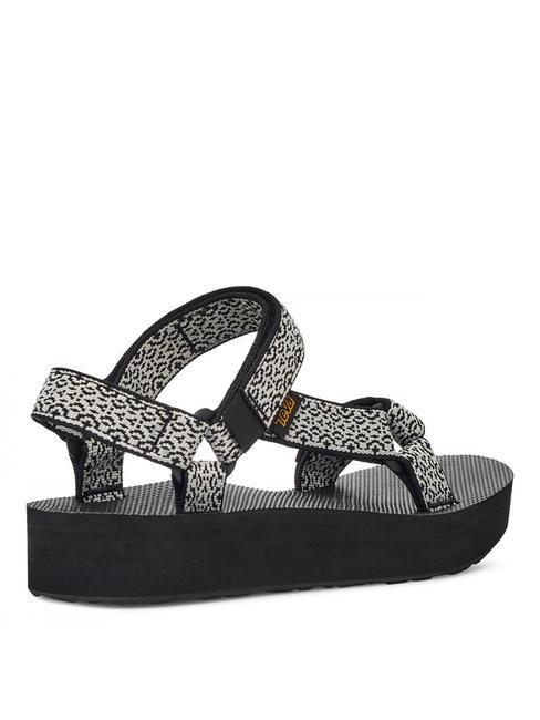 MIDFORM UNIVERSAL  Sandale boh&egrave;me blanc/noir - Chaussures Femme
