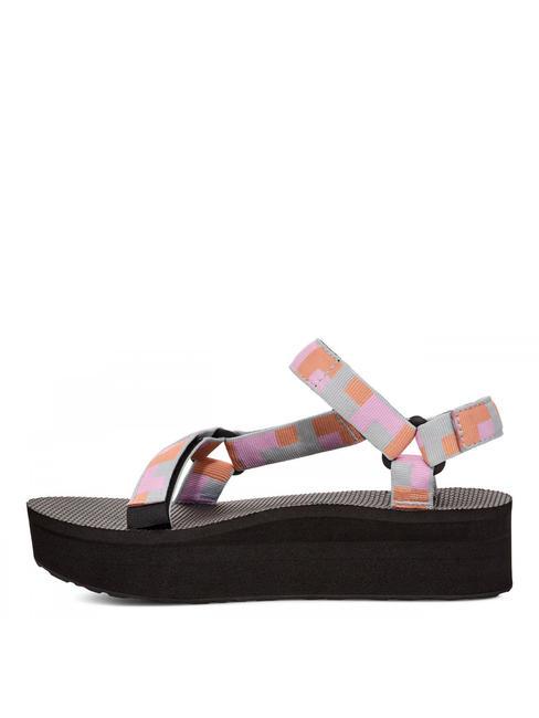 FLATFORM UNIVERSAL Sandale formes rétro bleu perle - Chaussures Femme