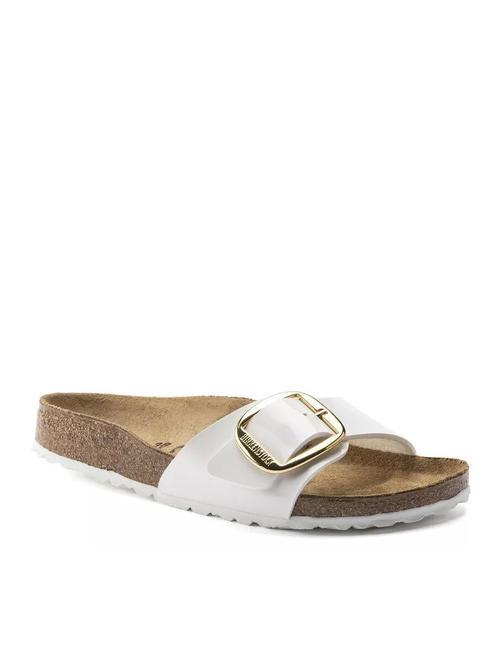 MADRID  Pantoufles blanc vernis - Chaussures Femme