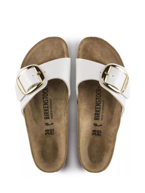 MADRID  Pantoufles blanc vernis - Chaussures Femme