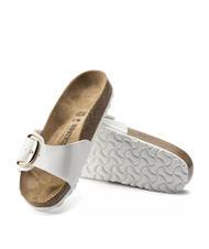 BIRKENSTOCK MADRID  Pantoufles blanc vernis - Chaussures Femme - 4