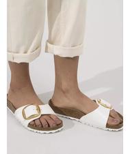 BIRKENSTOCK MADRID  Pantoufles blanc vernis - Chaussures Femme - 5