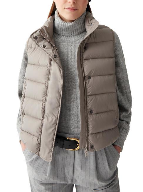 CAPTION Gilet rembourré crème au café - Gilet femme