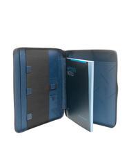 PIQUADRO WALLABY Presse-papiers en cuir et tissu - &Eacute;tui pour tablette & Organiseur