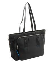 PIQUADRO RYAN Sac shopping PC 14", en tissu recycl&eacute; Noir - Sacs pour Femme - 2