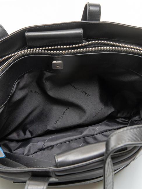 RYAN Sac shopping PC 14", en tissu recycl&eacute; Noir - Sacs pour Femme