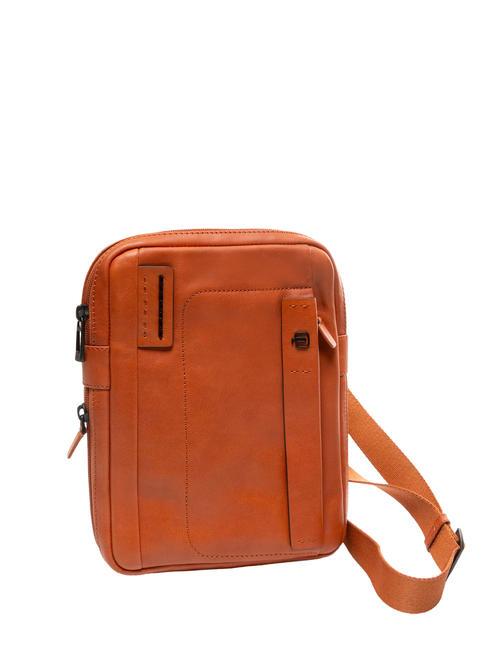 CAMPIONARIO - X18 Grand sac en cuir orange2 - Sacs en Bandouli&egrave;res pour Homme