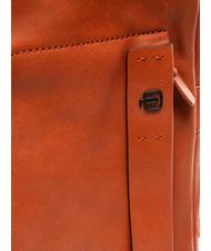 PIQUADRO CAMPIONARIO - X18 Grand sac en cuir orange2 - Sacs en Bandouli&egrave;res pour Homme - 4