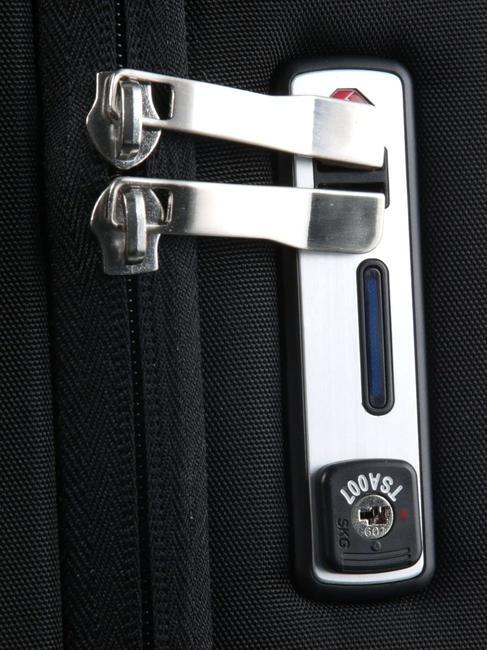 CAMPIONARIO - BAGMOTIC Chariot &agrave; bagages &agrave; main, support PC 15,6" Noir - Valises cabine