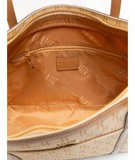 ALVIERO MARTINI PRIMA CLASSE MONOGRAM Sac shopping avec logo imprim&eacute; cr&egrave;me - Sacs pour Femme - 4