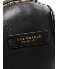 THE BRIDGE DOMITILLA Sac à dos en cuir black Gold - Sacs pour Femme - 3