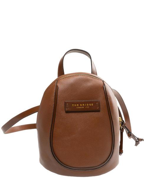 DOMITILLA Sac à dos en cuir MARRON - Sacs pour Femme