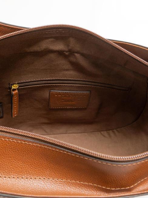 DOMITILLA  Cabas épaule, en cuir MARRON - Sacs pour Femme