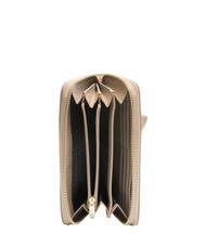 ARMANI EXCHANGE A|X METALLIC LOGO Grand portefeuille zippé autour pisco noir - Portefeuilles Femme - 2