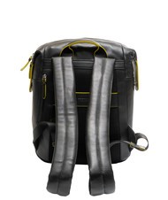 MOMO DESIGN BICOLOR Sac à dos en cuir pour ordinateur portable 15,6" noir jaune - Sacs à dos pour ordinateur portable - 2