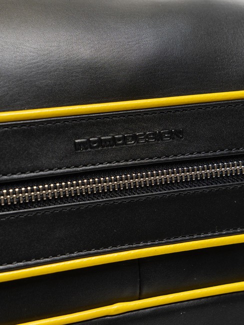 BICOLOR Sac à dos en cuir pour ordinateur portable 15,6" noir jaune - Sacs à dos pour ordinateur portable